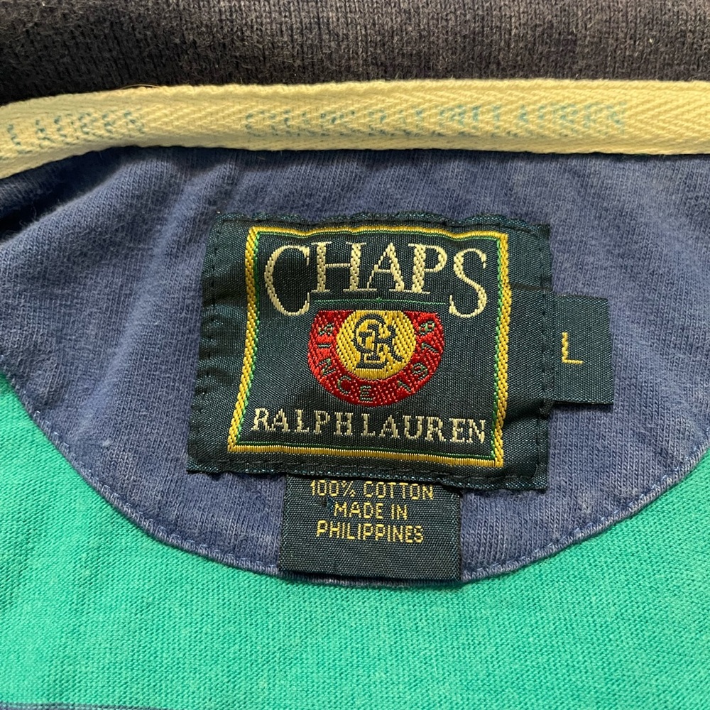 Men’s Chaps  Ralph Lauren Polo Shirt. Size L. - Picture 4 of 5